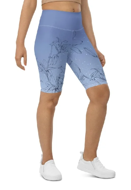 Sweet Girl Soft Lilies Biker Shorts