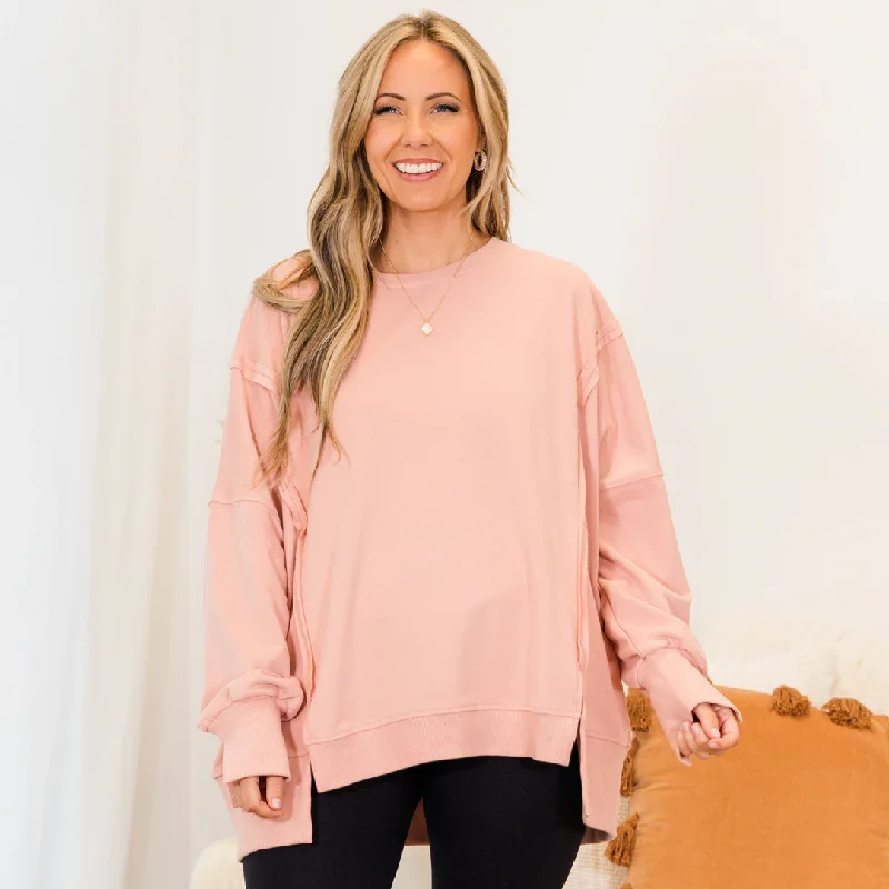 Energy Plan Sunset Glow Pullover, Pink