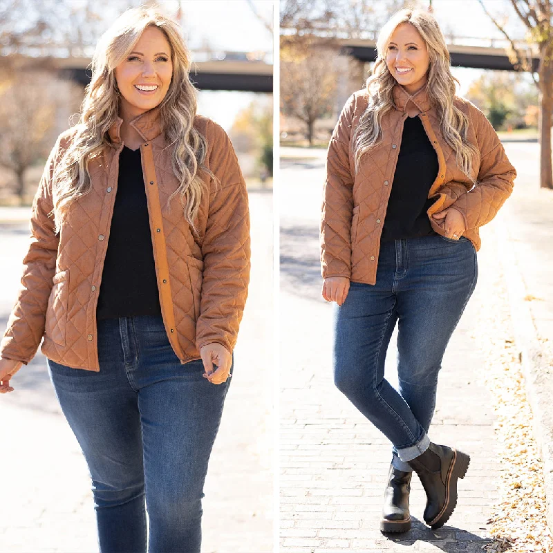 Effortless Comfort The Way We Were Jacket, Camel
