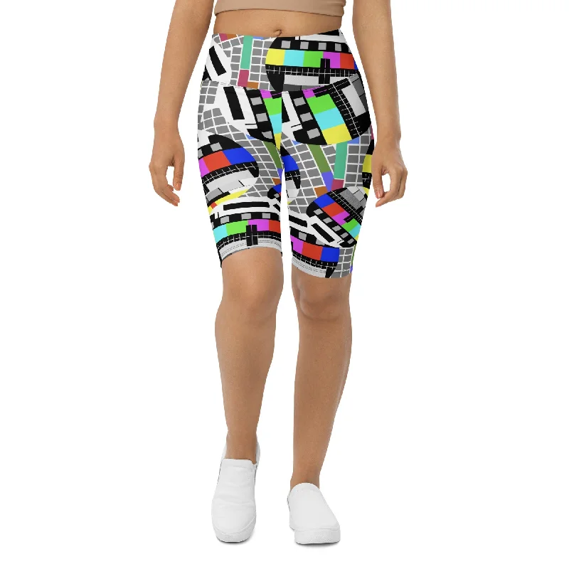 Smart Casuals TV No Signal Biker Shorts