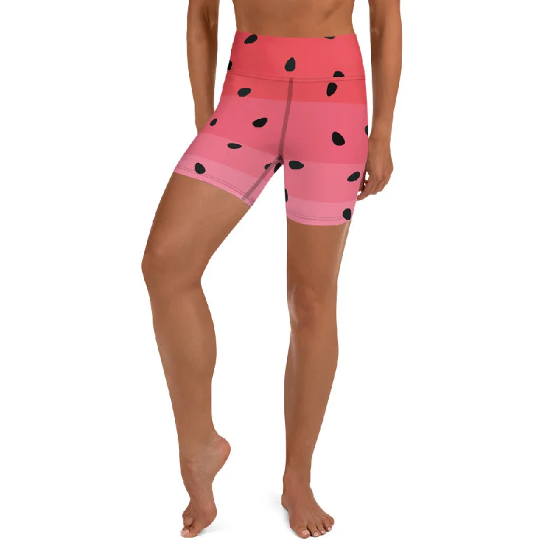 Wandering freely Watermelon Yoga Shorts