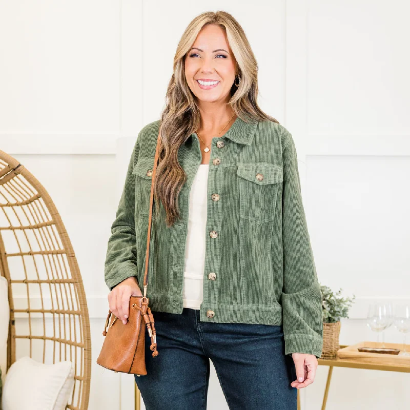 Easy-to-Wear What Once Was Jacket, Olive