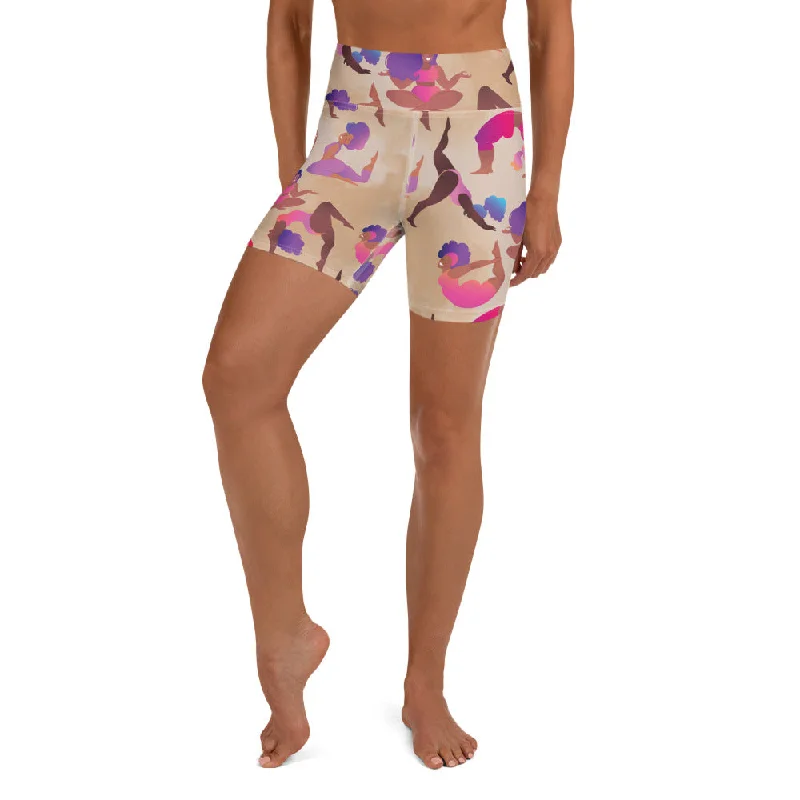 Soft Fabric Looks Yoga Poses Yoga Shorts